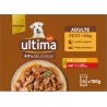 ULTIMA Pâtée pour Chien Adulte Petit - 10Kg en Sauce Poulet Boeuf