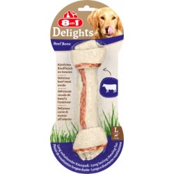8IN1 Friandises Os à Mâcher pour Chien Grand +25Kg Bœuf Delights