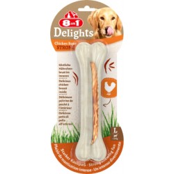 8IN1 Friandises Os à Mâcher pour Chien Grand +25Kg Volaille Delights