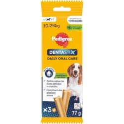 PEDIGREE Friandises Dentaxtix pour Chien Moyen 10 à 25Kg Hygiène Bucco-dentaire Poulet