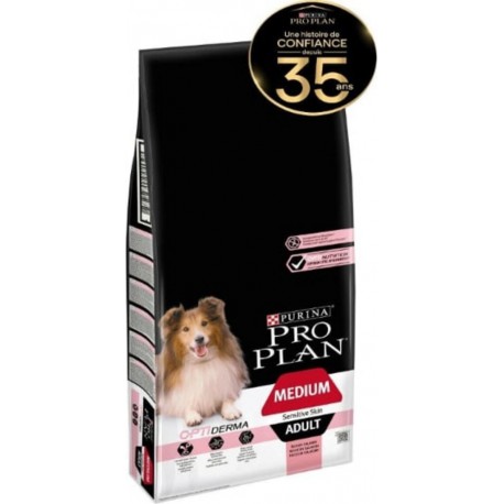 Purina PROPLAN Croquettes Proplan Chien Adulte Medium Optiderma Saumon 3Kg