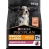 Purina PROPLAN Proplan Chien Adult 7+ Medium & Large Sensitive Skin Saumon 14Kg