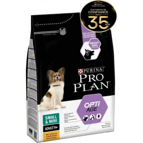 Purina PROPLAN Croquettes Proplan Chien Adulte 9+ Small & Mini Optiage Poulet 3Kg