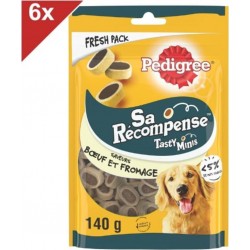 PEDIGREE Sa Rã©compense Friandises Saveurs Boeuf Et Fromage Pour Chien 6x140g