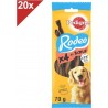 PEDIGREE Rodeo Rã©compenses Au Boeuf Pour Chien 80 Friandises (20x4)