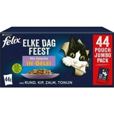 Felix Nourriture Humide Complète Pour Chats Avec Saveurs Variées