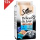 SHEBA Dã©lices Du Jour 72 Sachets Thon Cabillaud En Sauce Pour Chat 50g (12x6)