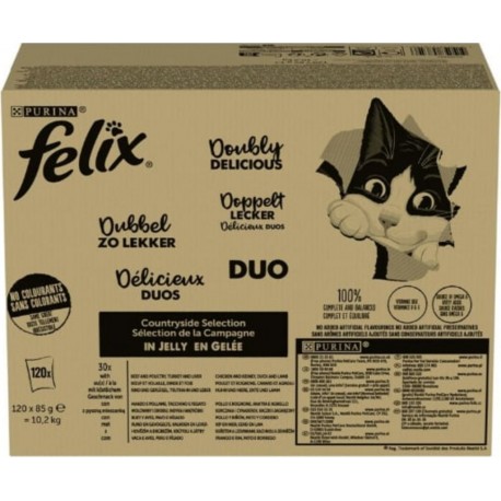 PURINA Aliments Pour Chat Purina Felix Fantastic Duo Mix Countryside
