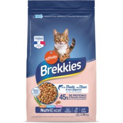 BREKKIES Croquettes pour Chat Adulte Poissons et Légumes Affinity
