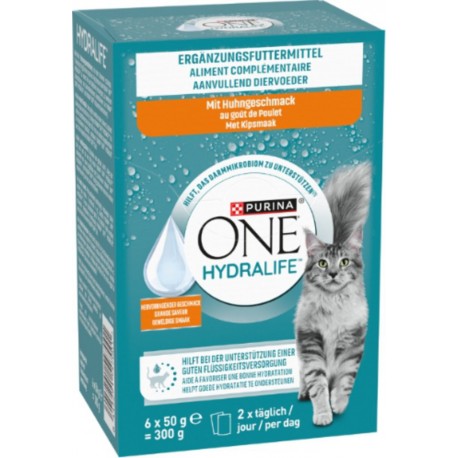 PURINA Aliment Complémentaire pour Chat Adulte One Hydralife Huhn Poulet