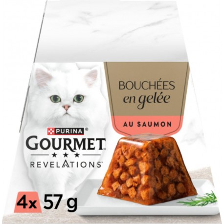 PURINA Pâtée pour Chat Adulte en Gelée Saumon