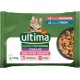 ULTIMA Pâtée pour Chat Adulte Stérilisé Thon Saumon Bien Etre Digestif