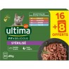 ULTIMA Pâtée Pour Chat Adulte Stérilisé En Sauce Contrôle du Poids Facile à Digérer Fit & Delicious