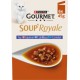 GOURMET Pâtée pour Chat Adulte Saumont Cabillaud Carrelet Soup' Royale
