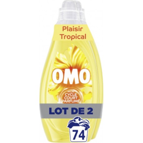 OMO Lessive Liquide Plaisir Tropical Freesia Litchi