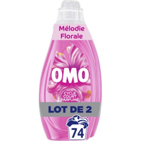 OMO Lessive Liquide Mélodie Florale Muguet Rose