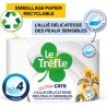 LE TREFLE Papier Toilette Ultra Care 4 Voiles pour Peaux Sensibles Lotionné aux Extraits d'Hamamélis