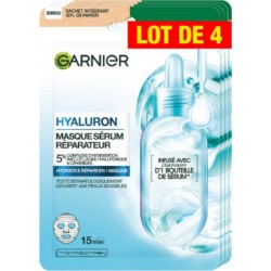 GARNIER Masque Visage Sérum Réparateur Hyaluron Hydratant