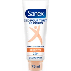 SANEX Déodorant pour tout le Corps Sensitive Hypoallergénique 72 H