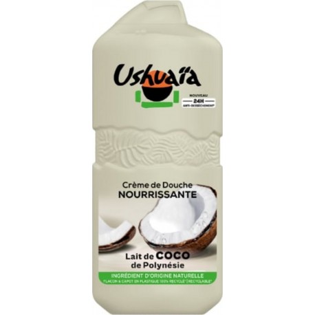 USHUAIA Crème douche Nourrissante Lait de Coco Anti-Dessèchement 400ml