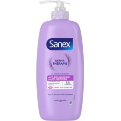 SANEX Huile de Douche Anti-Démangeaison et Anti-Irritation Hypoallergénique pour Peaux Atopique Derma Thérapie 725ml