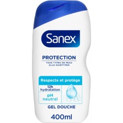 SANEX Gel douche Protection Tous Types de Peau Hydratant pH Neutre 400ml