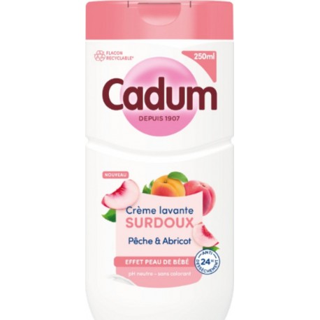 CADUM Crème Lavante Surdoux Pêche & Abricot