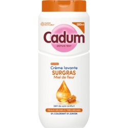 CADUM Crème Lavante Surgras Miel de Fleur pour Peaux Sèches à Très Sèches