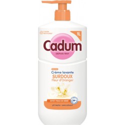 CADUM Crème Lavante Surdoux Fleur d'Oranger Effet Peau de Bébé Ph Neutre 1L