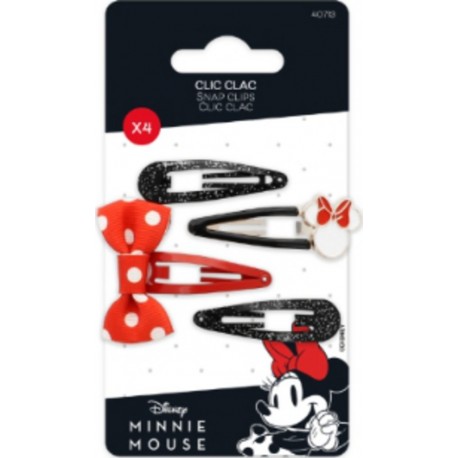 DISNEY Pince à Cheveux Clic Clac Minnie Mouse