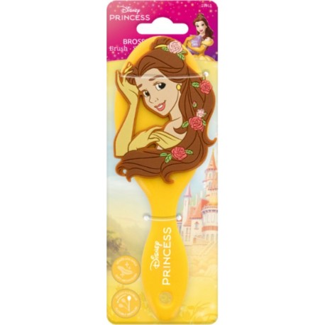 DISNEY Brosse à Cheveux Jaune Démêlage Doux Picots Flexibles Princess Belle