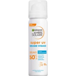 GARNIER Brume Solaire Visage Spf 50+ Haute Protection Super UV Hypoallergénique Ambre Solaire 75ml