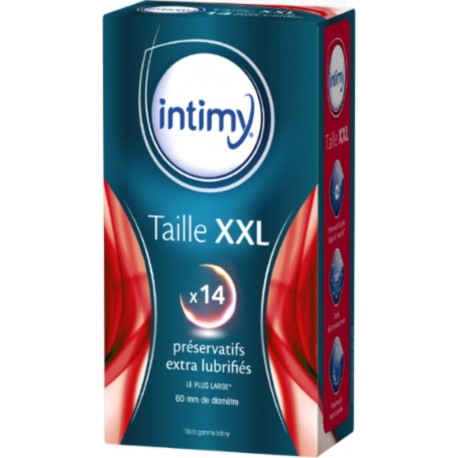INTIMY Préservatifs Taille XXL Extra Lubrifiés