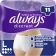 ALWAYS Culottes fuites urinaires TailleL Plus Protection Intégrale Discreet