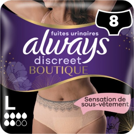 ALWAYS Culottes pour Fuites Urinaires TailleL 44-54 Discreet Boutique