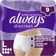 ALWAYS Culottes pour Fuites Urinaires TailleL 44-54 Discreet