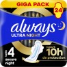 ALWAYS Serviettes Hygiéniques Ultra Night Avec Ailettes Secure Night Taille 4