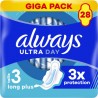 ALWAYS Serviettes Hygiéniques Ultra Day Avec Ailettes Long PlusTaille 3
