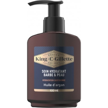GILLETTE Soin Hydratant Barbe & Peau à l'Huile d'Argan 100ml