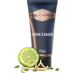 GILLETTE Crème à Raser Homme Protecteur Rasage de Qualité King C. Gillette 175ml