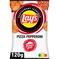 LAY'S Chips Iconique Pizza Hut Saveur Pepperoni 120g
