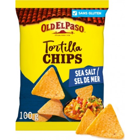 OLD EL PASO Chips Tortilla Sel de mer 100g