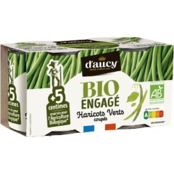 D'AUCY Haricot vert coupé Bio 2x110g