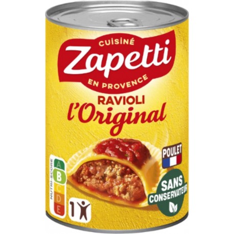 ZAPETTI Ravioli l'Original au Poulet 400g