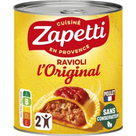 ZAPETTI Ravioli l'Original Sauce à l'Italienne au Poulet 800g