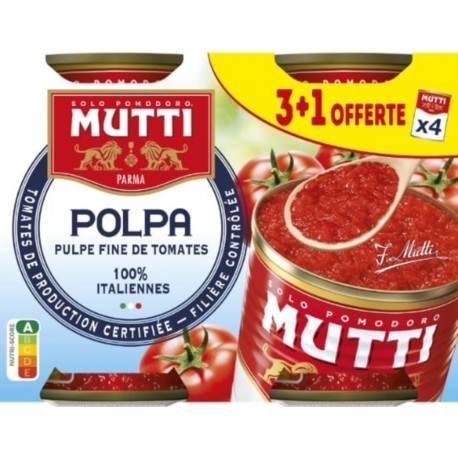 MUTTI Sauce tomate Pulpe 2x400g