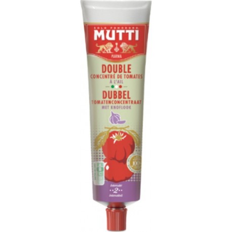 MUTTI Double Concentré de Tomates à l'Ail 130g