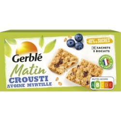 GERBLE Céreales Matin Crousti Avoine Myrtille