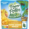 POM'POTES Compote Les P'tits Explorateurs Le Paresseux Pomme Banane Mangue