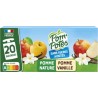 POM'POTES Compote Pomme et Vanille Sans Sucre Ajoutés